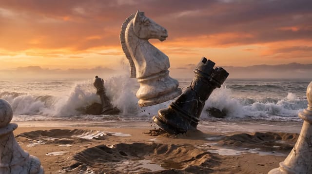Chess on the beach