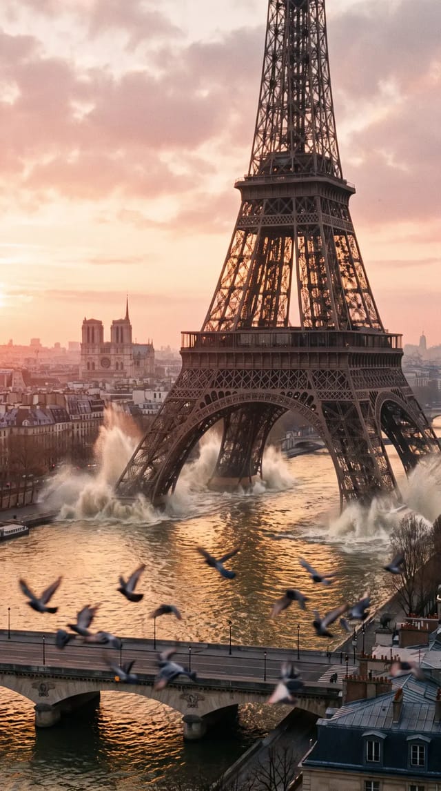 The tower takes a walk