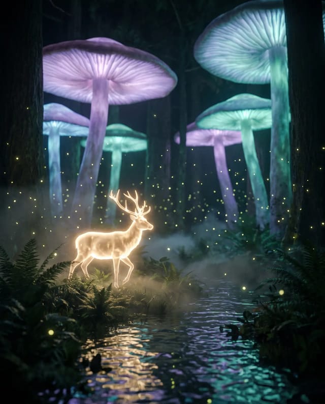 The glowing forest